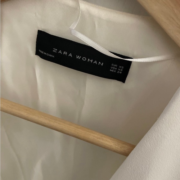 ZARA OFF WHITE CAPE KIMONO BLAZER JACKET COAT WITH SLITS TRINNY WOODALL - Picture 4 of 5